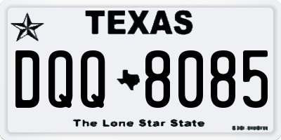 TX license plate DQQ8085