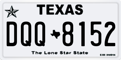 TX license plate DQQ8152