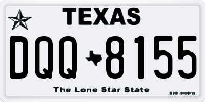 TX license plate DQQ8155