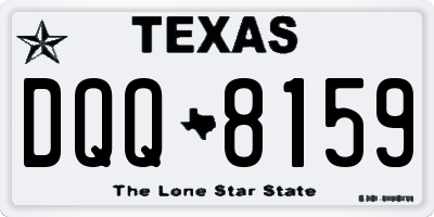 TX license plate DQQ8159