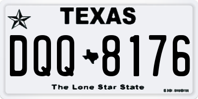 TX license plate DQQ8176