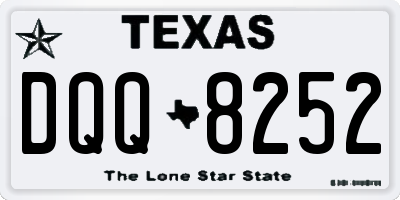 TX license plate DQQ8252