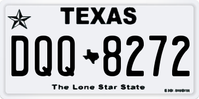 TX license plate DQQ8272