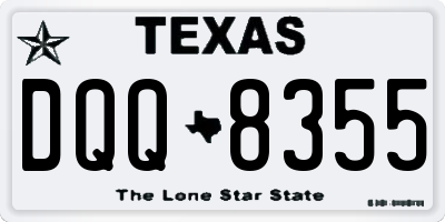 TX license plate DQQ8355