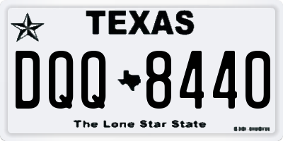 TX license plate DQQ8440