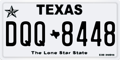TX license plate DQQ8448