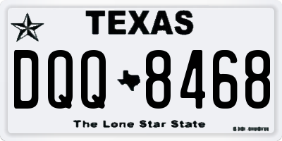 TX license plate DQQ8468