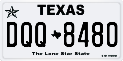 TX license plate DQQ8480