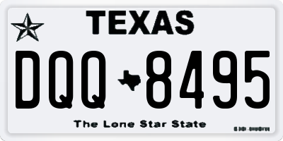 TX license plate DQQ8495