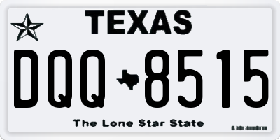 TX license plate DQQ8515