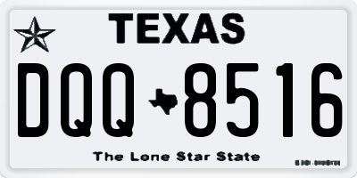 TX license plate DQQ8516
