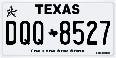 TX license plate DQQ8527