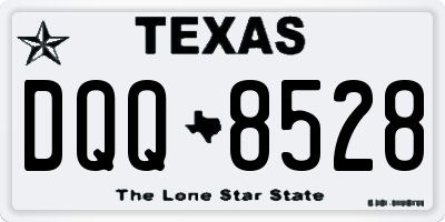 TX license plate DQQ8528
