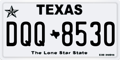 TX license plate DQQ8530