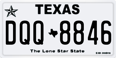 TX license plate DQQ8846