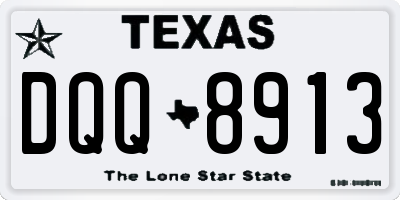 TX license plate DQQ8913