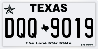 TX license plate DQQ9019