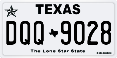 TX license plate DQQ9028