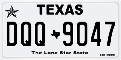 TX license plate DQQ9047