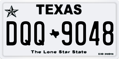 TX license plate DQQ9048