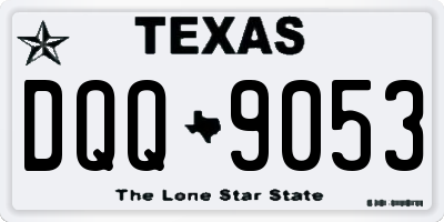 TX license plate DQQ9053