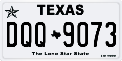TX license plate DQQ9073