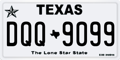 TX license plate DQQ9099