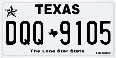 TX license plate DQQ9105