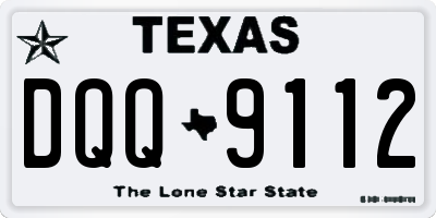 TX license plate DQQ9112