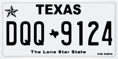 TX license plate DQQ9124