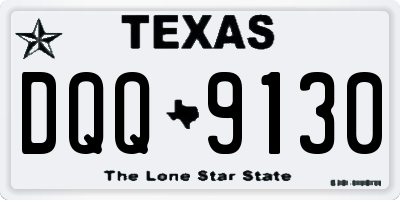 TX license plate DQQ9130