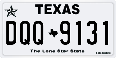 TX license plate DQQ9131