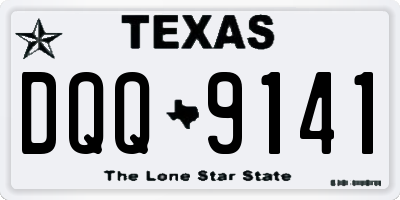 TX license plate DQQ9141