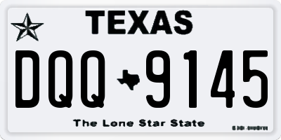 TX license plate DQQ9145