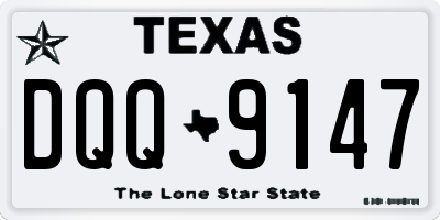 TX license plate DQQ9147