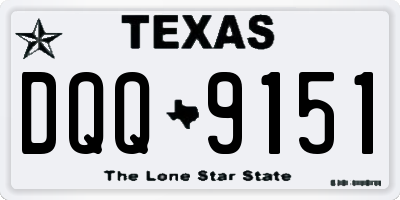 TX license plate DQQ9151