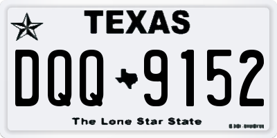 TX license plate DQQ9152
