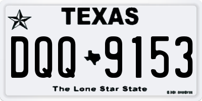 TX license plate DQQ9153