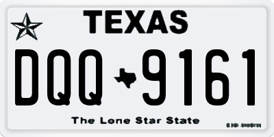 TX license plate DQQ9161