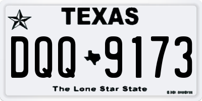 TX license plate DQQ9173