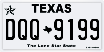 TX license plate DQQ9199