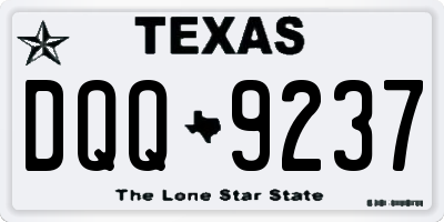 TX license plate DQQ9237
