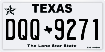 TX license plate DQQ9271
