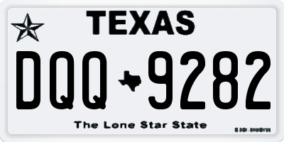 TX license plate DQQ9282