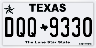 TX license plate DQQ9330