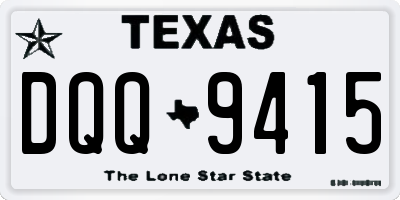 TX license plate DQQ9415