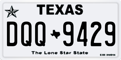 TX license plate DQQ9429