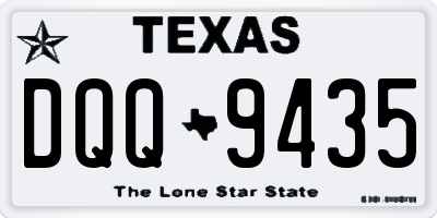TX license plate DQQ9435