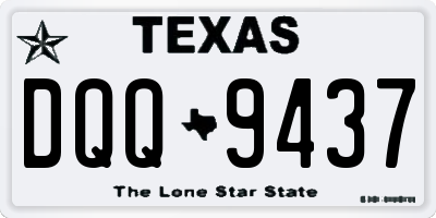 TX license plate DQQ9437