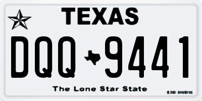 TX license plate DQQ9441